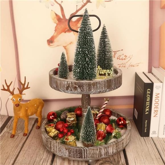 Desktop Miniature Pine Tree Tabletop Christmas Tree Small Decor Christmas - Picture 4 of 6